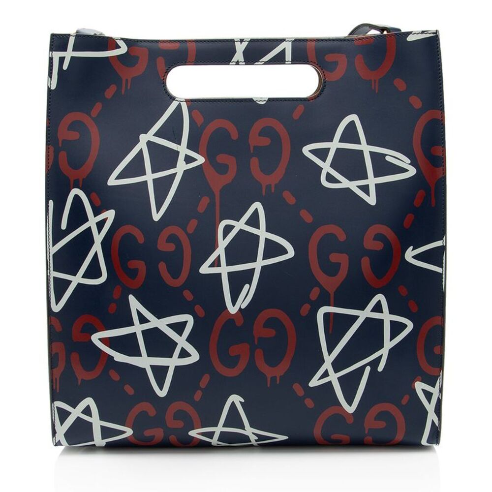 Gucci Leather Ghost Medium Tote - Picture 3 of 14